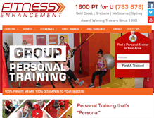 Tablet Screenshot of fitnessenhancement.com